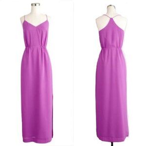 J. Crew Factory Lilac Maxi Dress Purple EUC Size 8 Womens Racerback Sleeveless